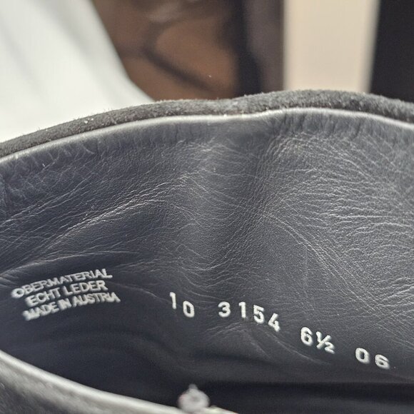 PAUL GREEN Womens 6.5 UK US 9 Black Suede Leather Zip Ankle Booties - Picture 8 of 8